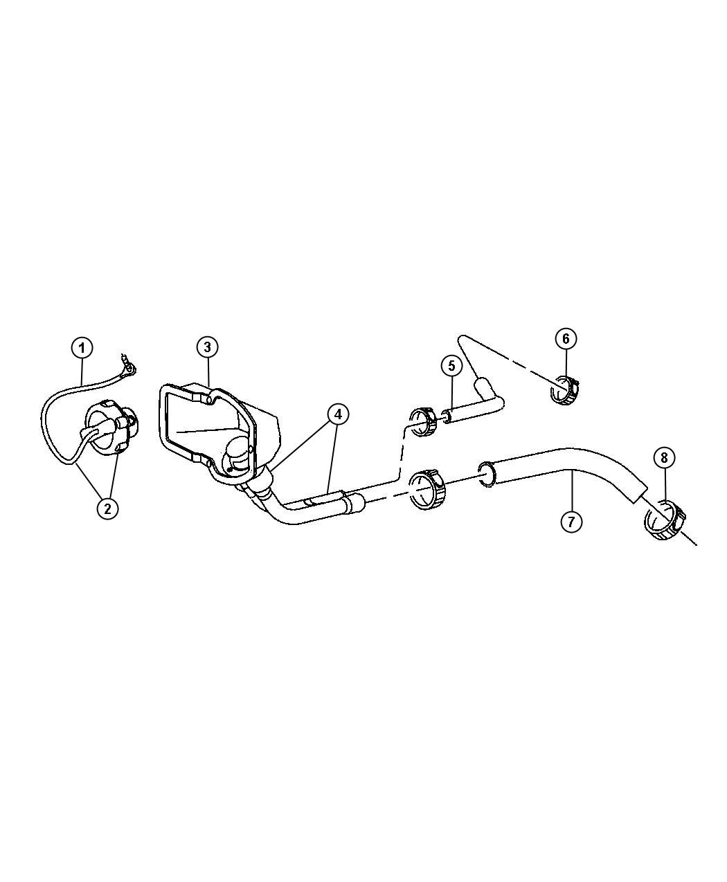 Diagram Fuel Filler Tube. for your Dodge