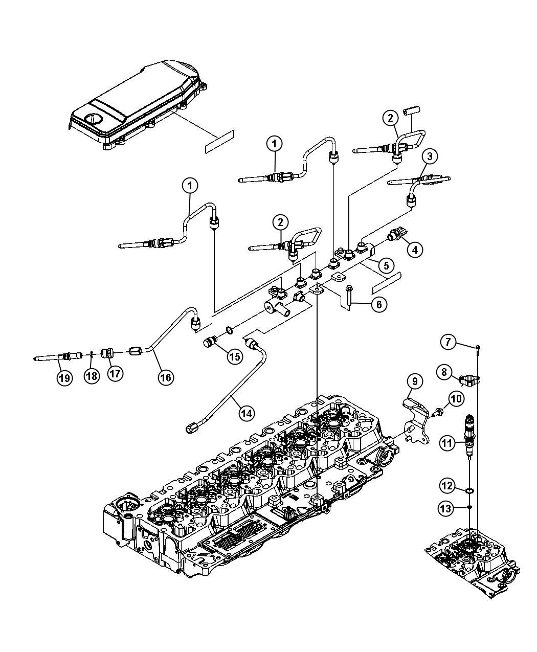 Diagram Fuel Injection Plumbing. for your 2021 Jeep Wrangler   