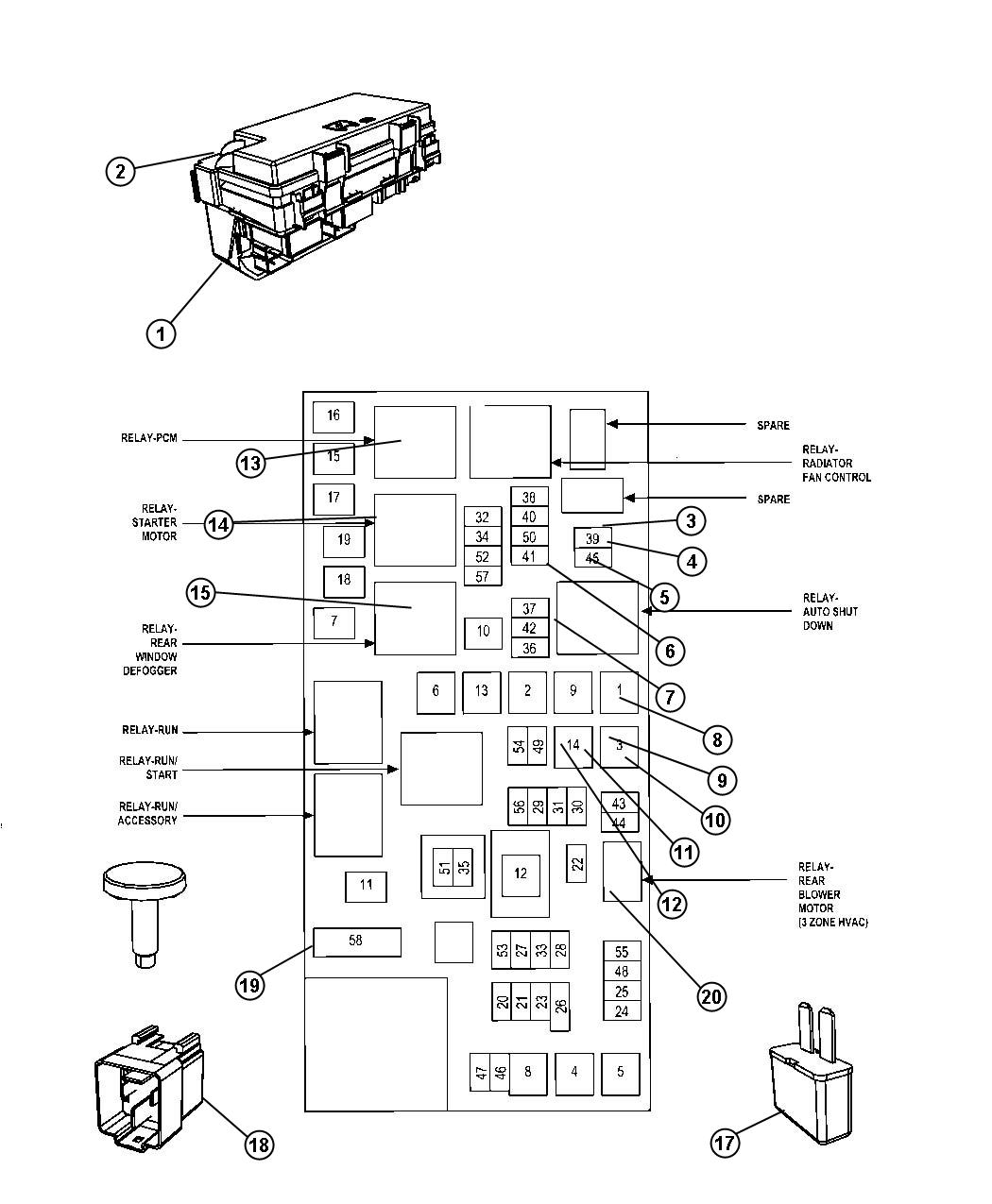 Diagram Power Distribution. for your Dodge