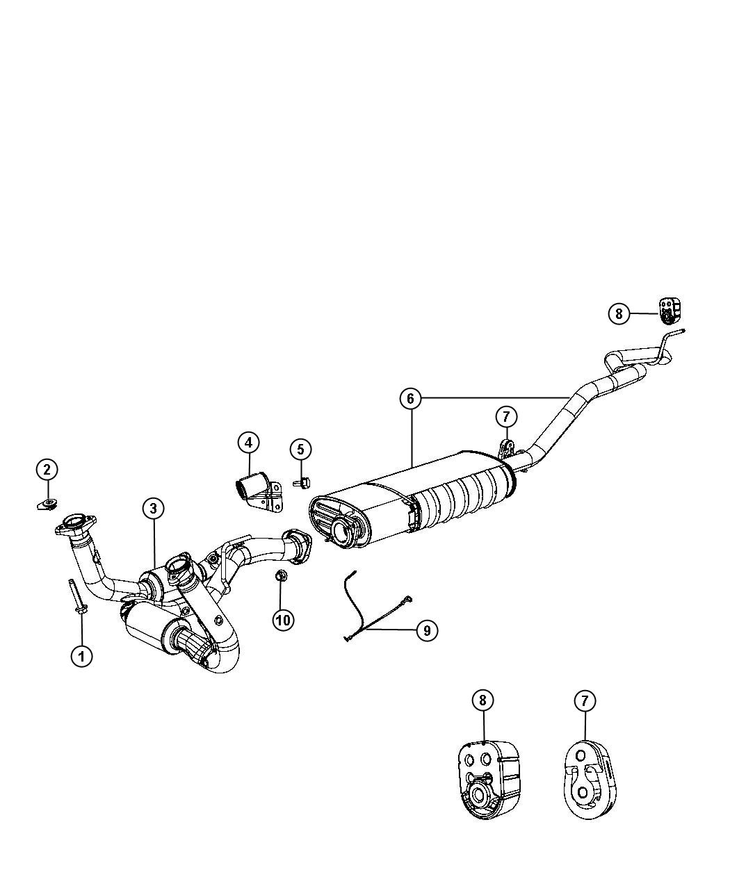 Exhaust System 3.7L [3.7L V6 Engine]. Diagram