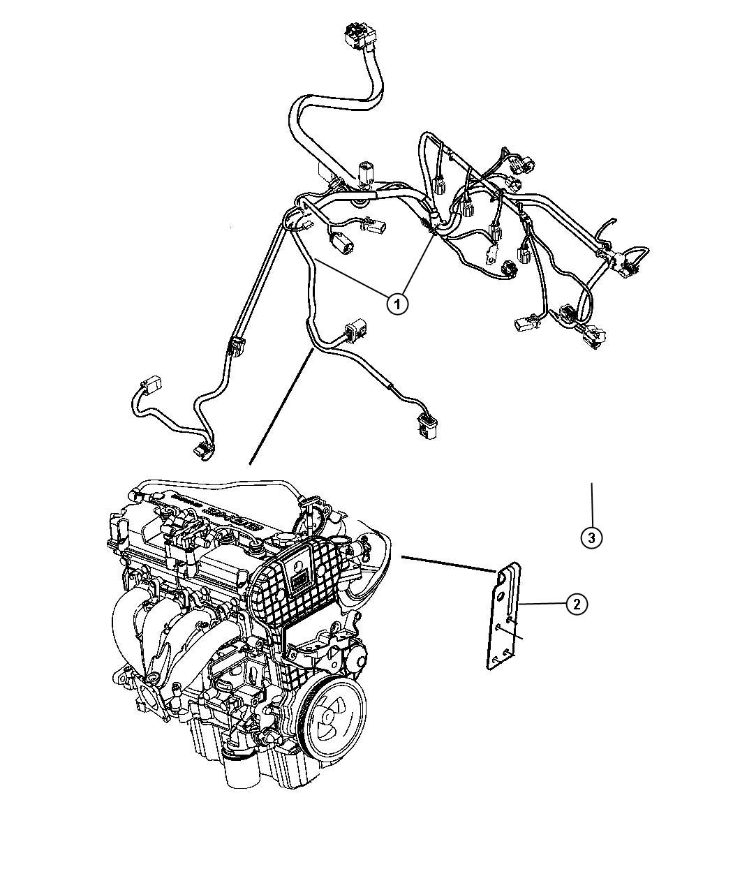 Full size assembly image of Wiring Engine Gas. (1/1)