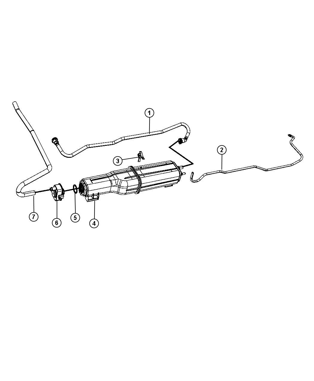 Diagram Vapor Canister and Leak Detection Pump. for your 1999 Dodge Ram 1500   