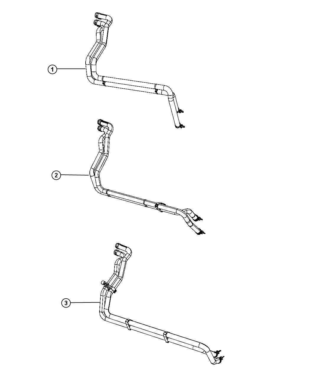 Diagram Heater Plumbing 3.7L [3.7L V6 Engine] 4.7L [4.7L V8 Engine] 5.7L [5.7L V8 HEMI MDS VCT Engine]. for your 2019 Dodge Charger   