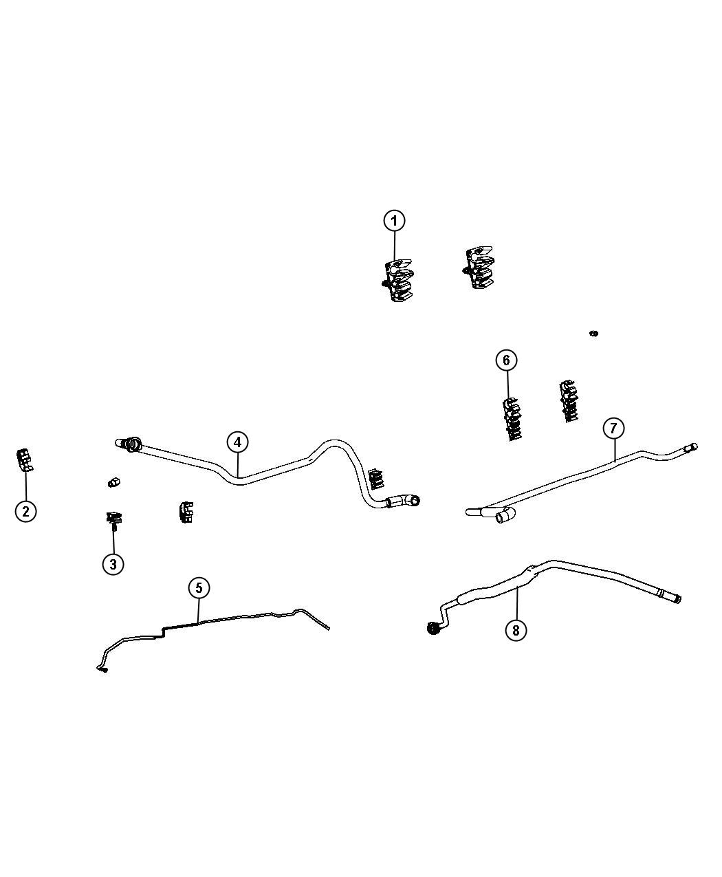 Fuel Lines Chassis. Diagram