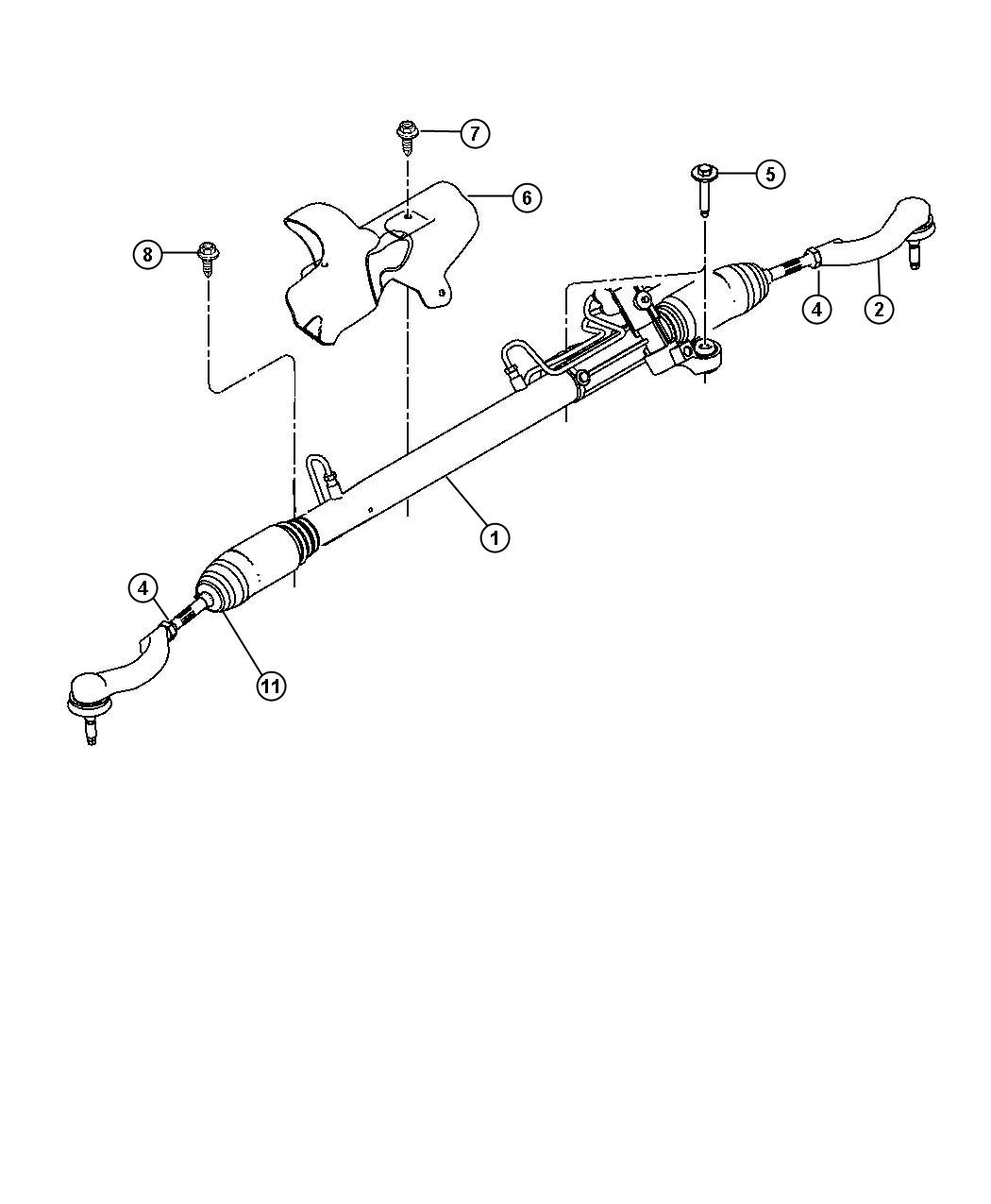 Diagram Steering Gear. for your 2010 Dodge Express   