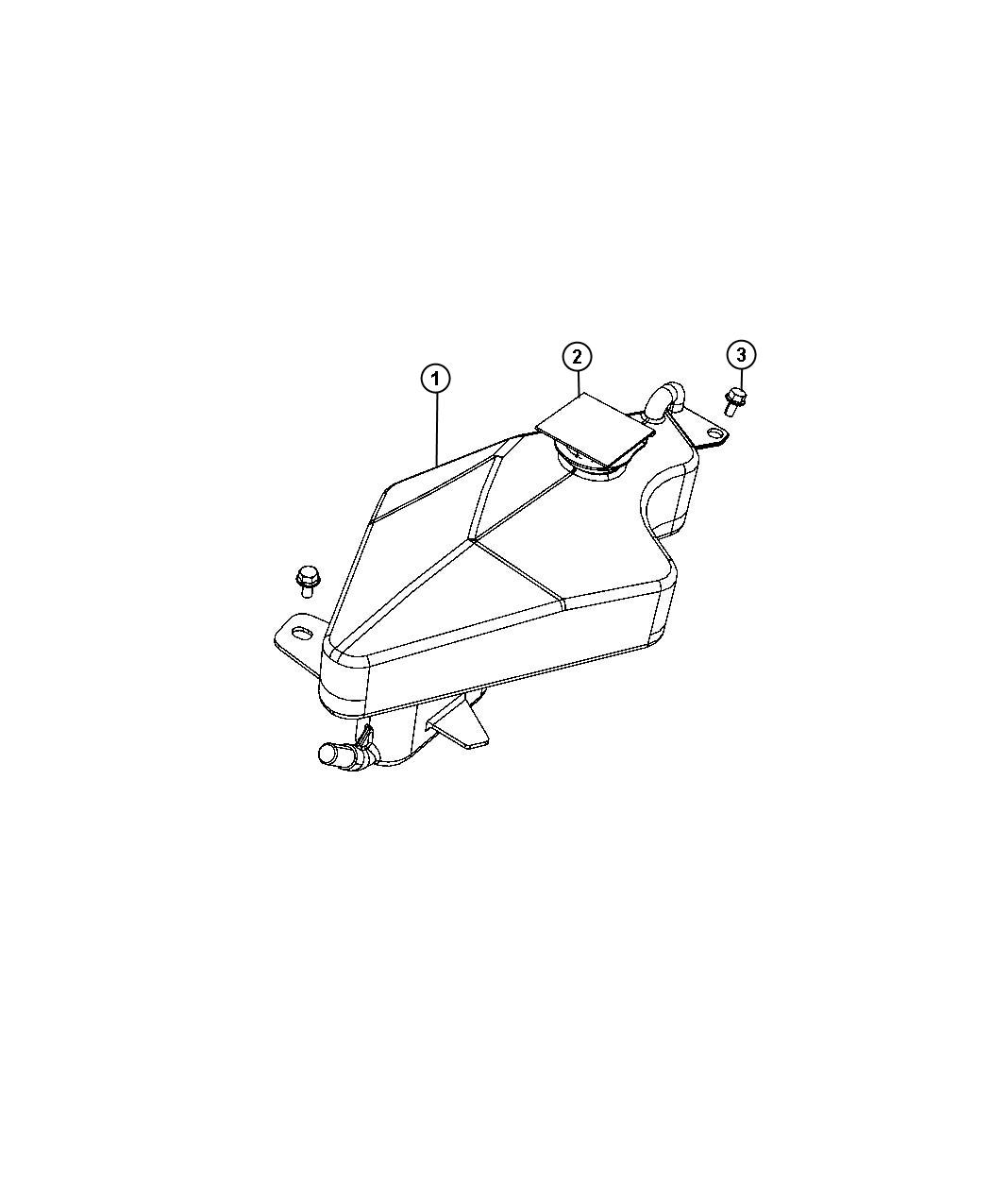 Diagram Coolant Recovery Bottle. for your Dodge Express  