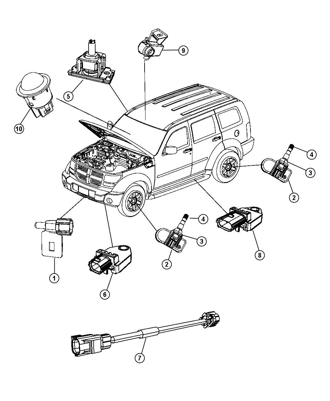 Diagram Sensors Body. for your Jeep