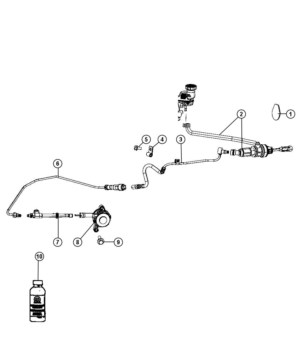 Diagram Controls,Hydraulic Clutch,FWD/RWD/AWD. for your 2012 Dodge Caliber  SXT 