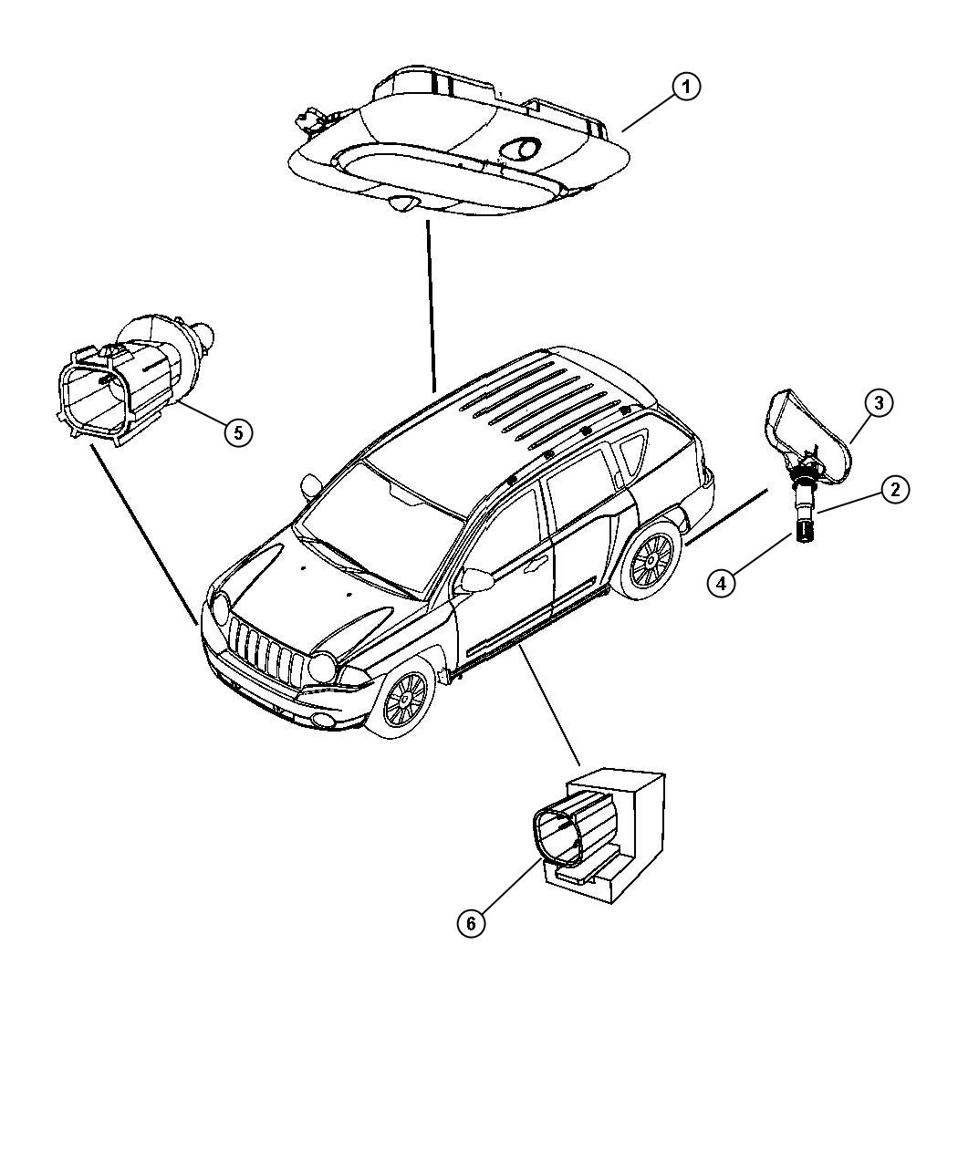 Diagram Sensors Body. for your Jeep