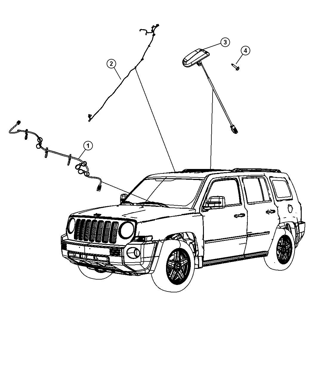 Diagram Satellite Radio System. for your Jeep Patriot  