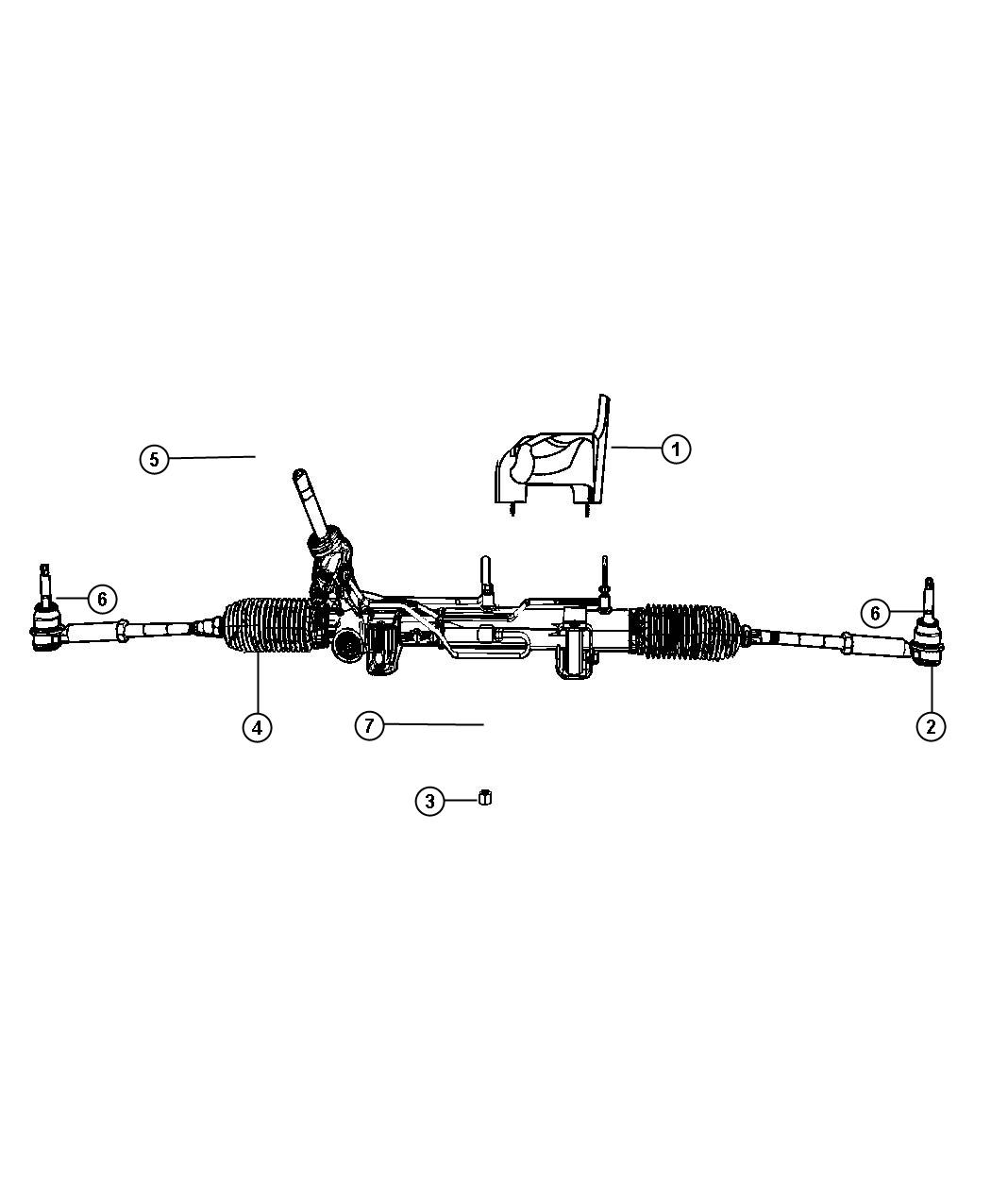 Diagram Gear Rack and Pinion. for your Jeep Grand Cherokee  