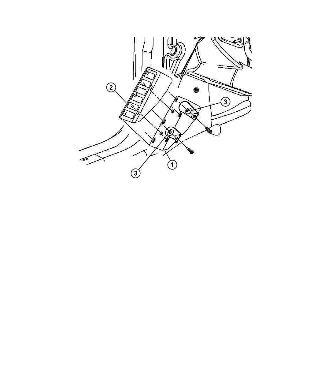 Diagram Footrest. for your Dodge