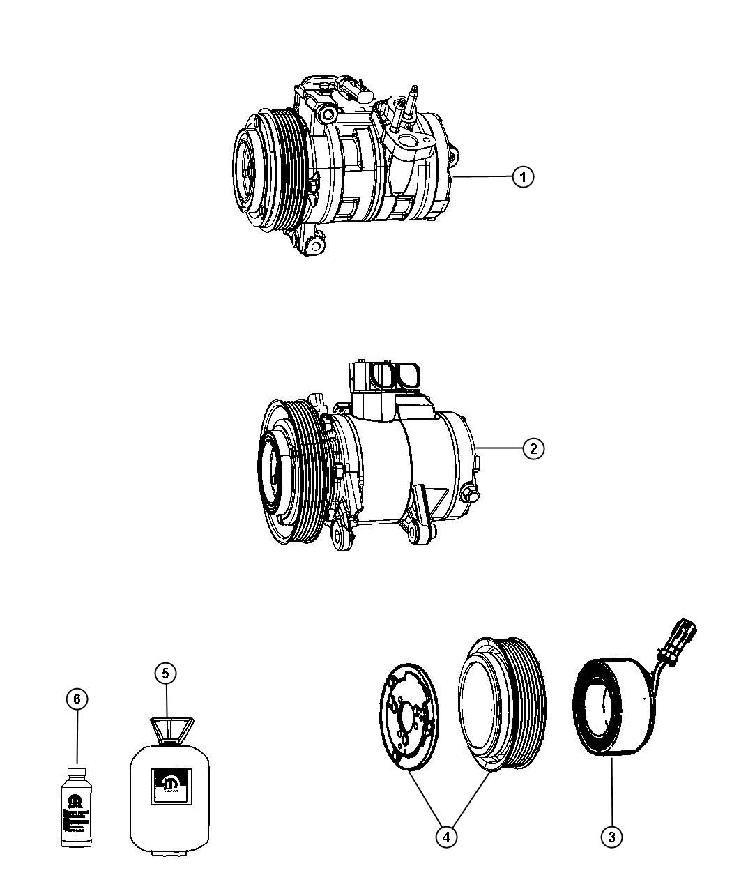 A/C Compressor. Diagram