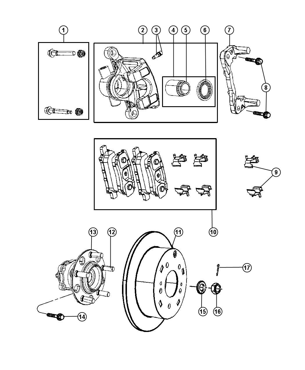 Diagram Brakes. for your 2003 Chrysler 300  M 