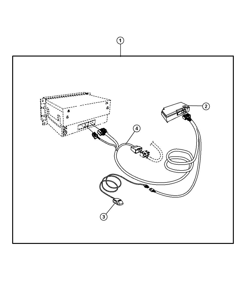 Diagram Hands Free Kit-Cellular Phone-Blue Tooth-High Speed. for your Jeep