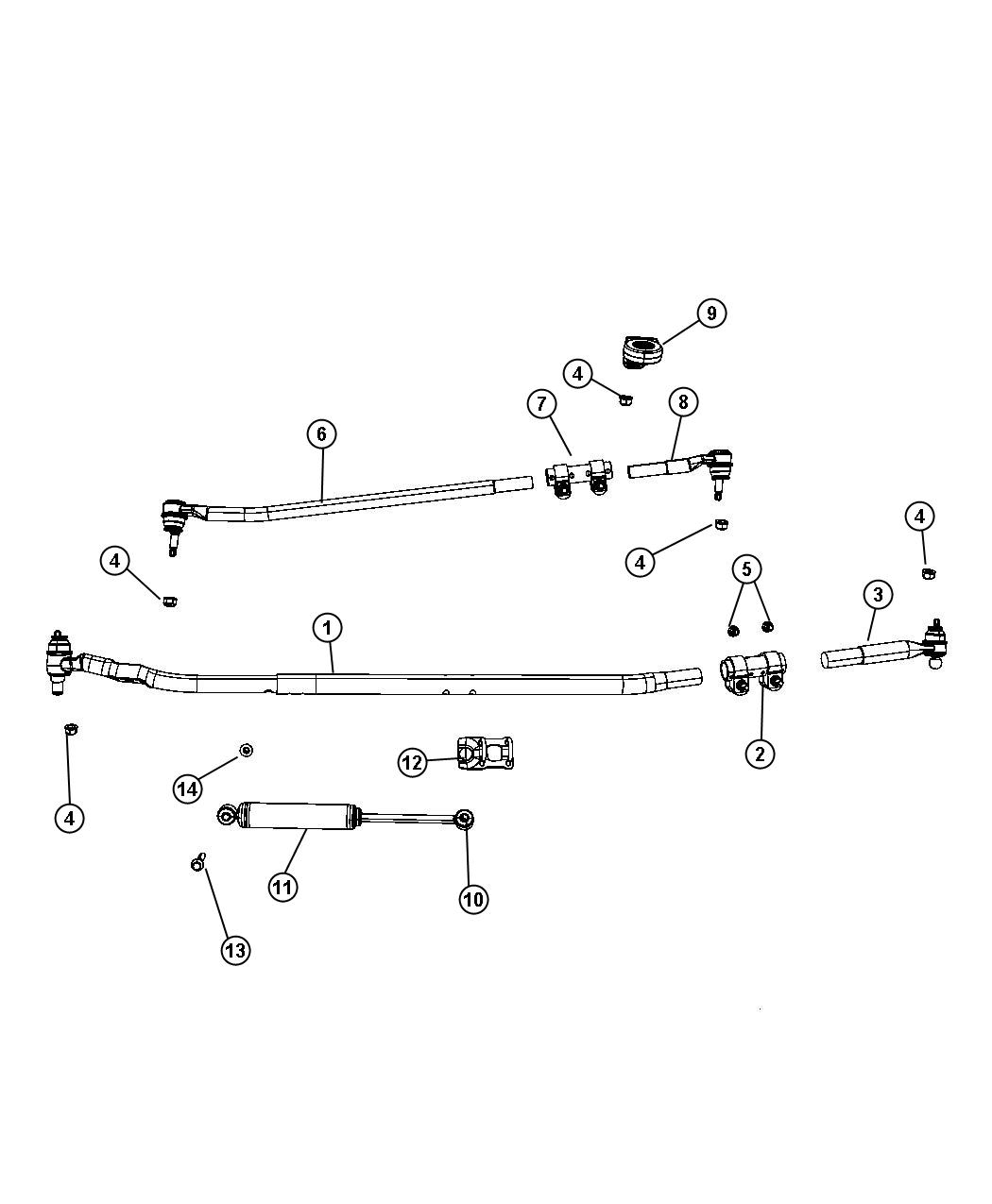 Diagram Steering Linkage. for your Dodge Ram 3500  