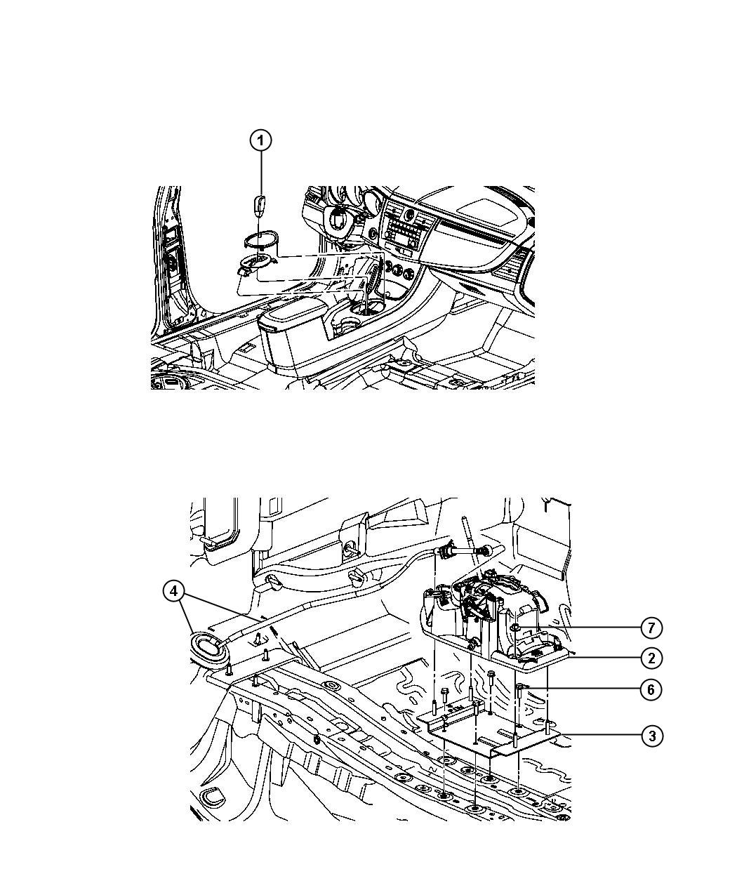 Gearshift Controls. Diagram