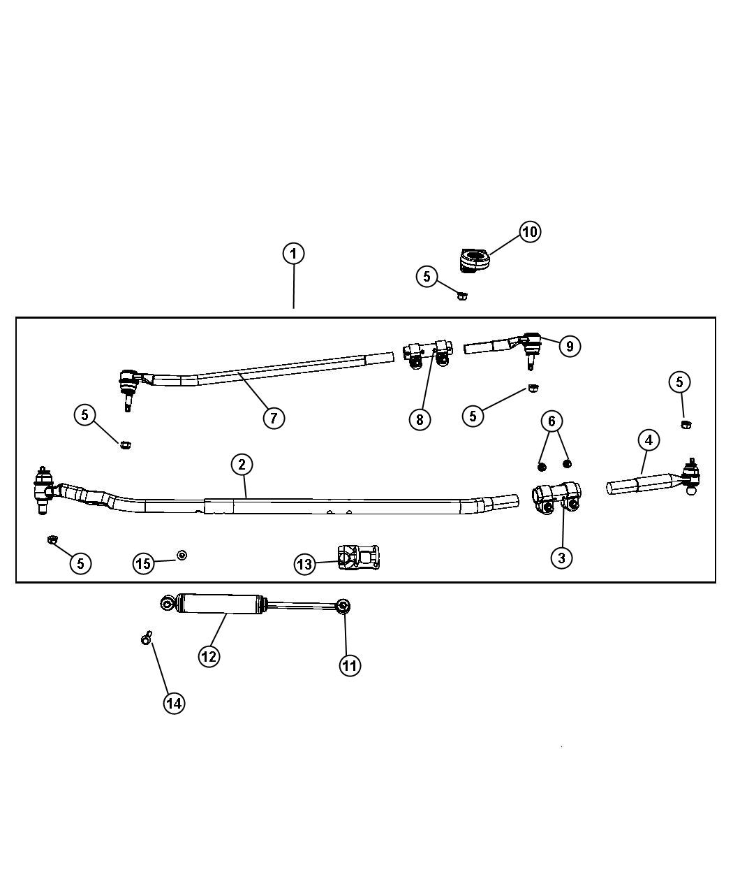 Diagram Steering Linkage. for your Dodge Ram 3500  