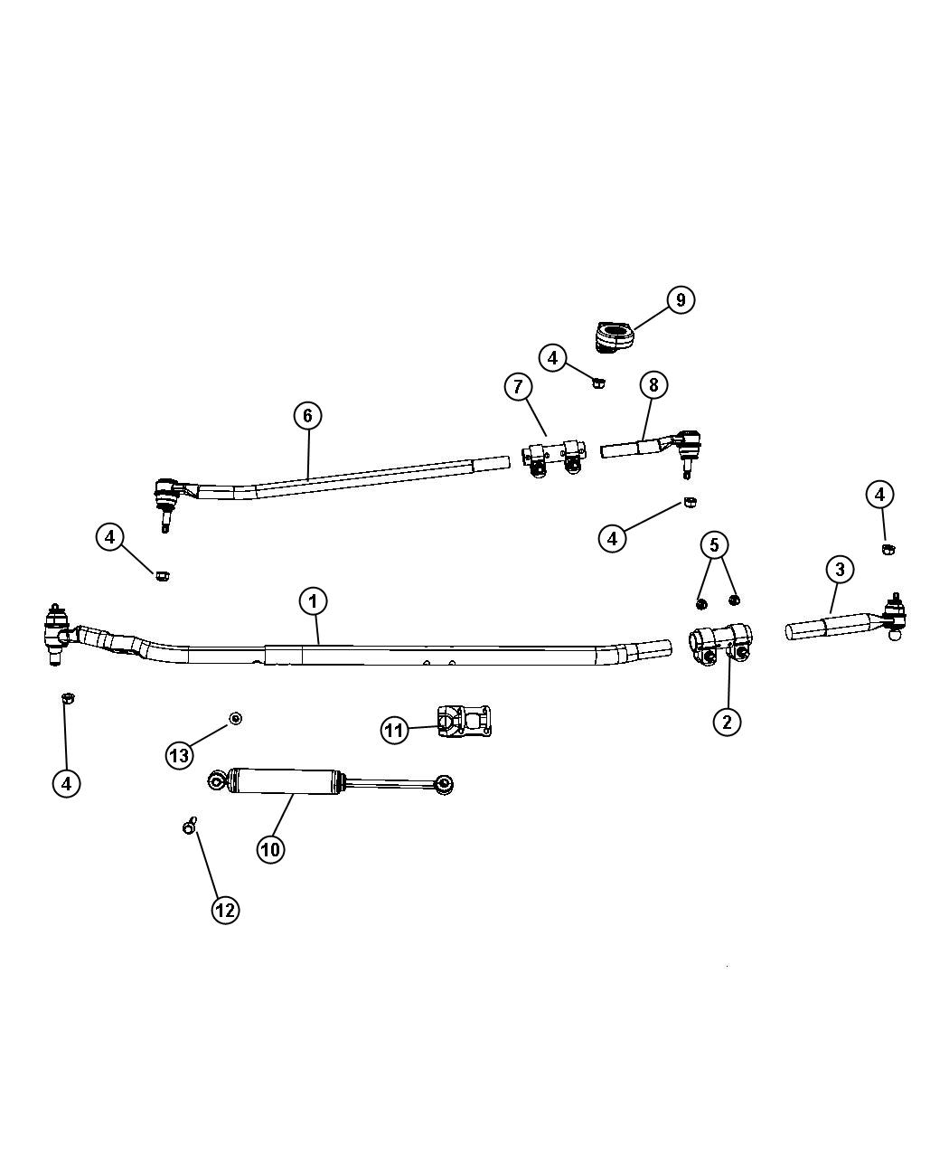 Diagram Steering Linkage. for your Dodge Ram 1500  