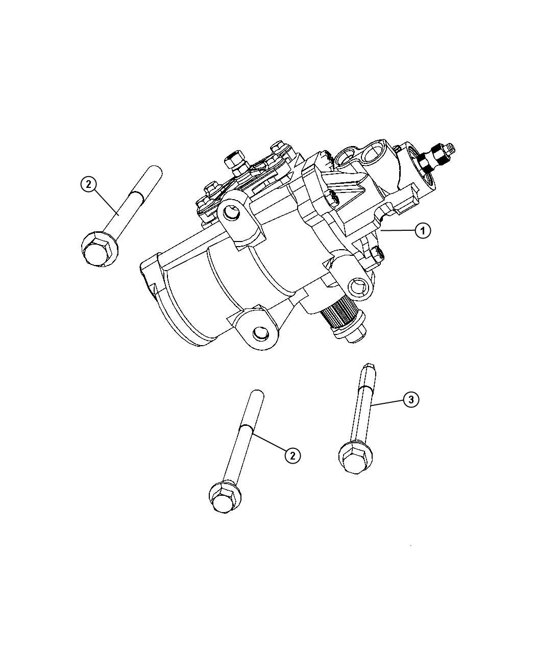 Steering Gear Box. Diagram