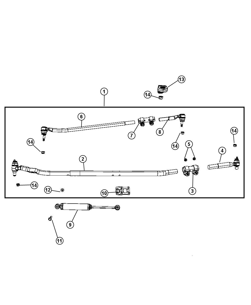 Diagram Steering Linkage. for your Dodge Ram 3500  