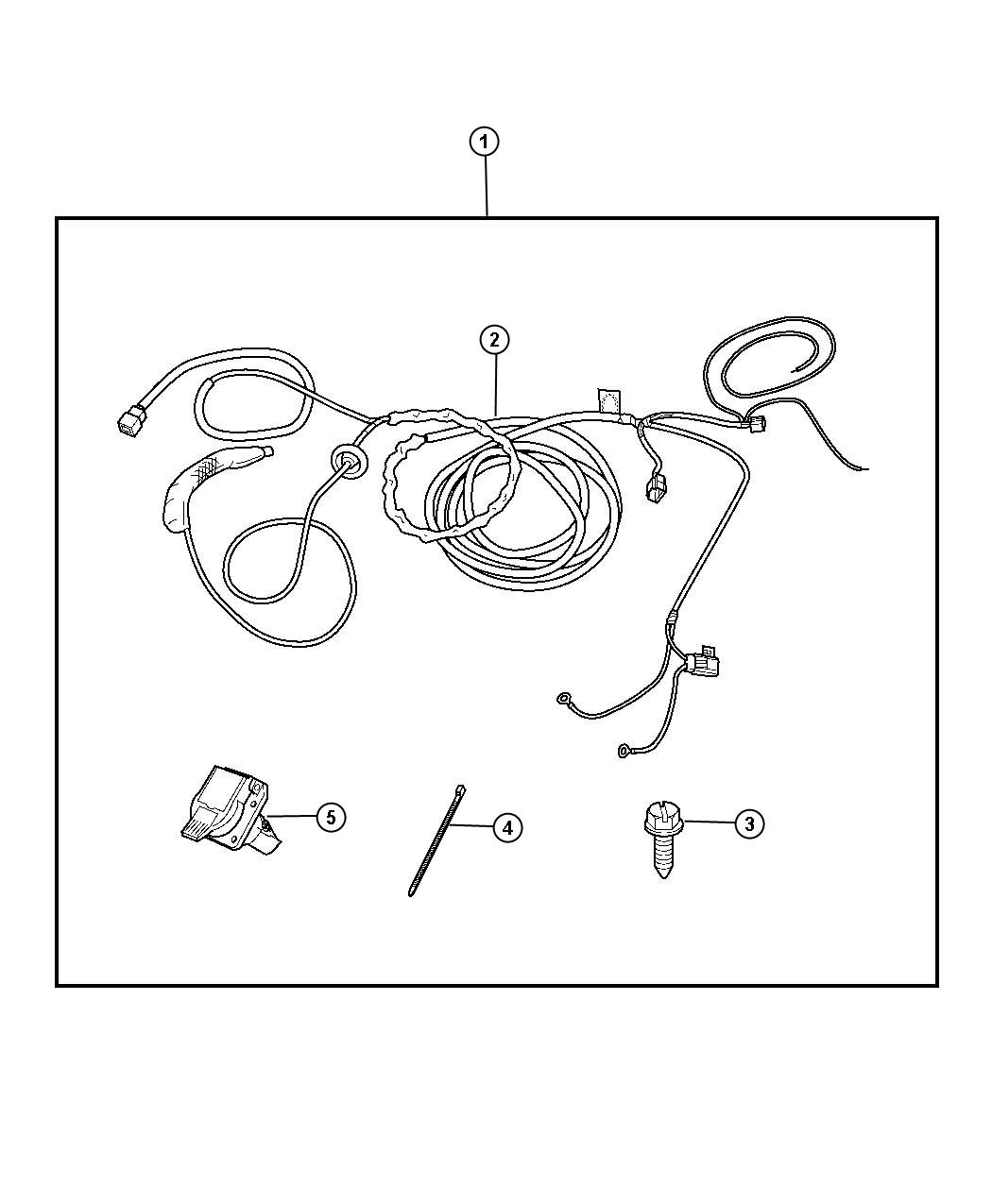 56038366AB Chrysler Connector. 7 way Chrysler Parts Overstock