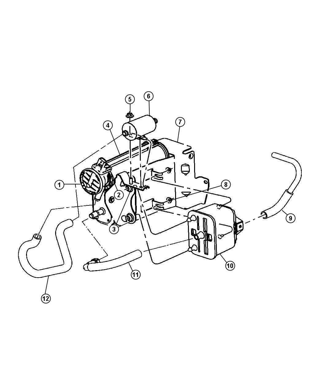 Vacuum Canister and Leak Detection 5.7 [5.7L HEMI VCT Engine]. Diagram