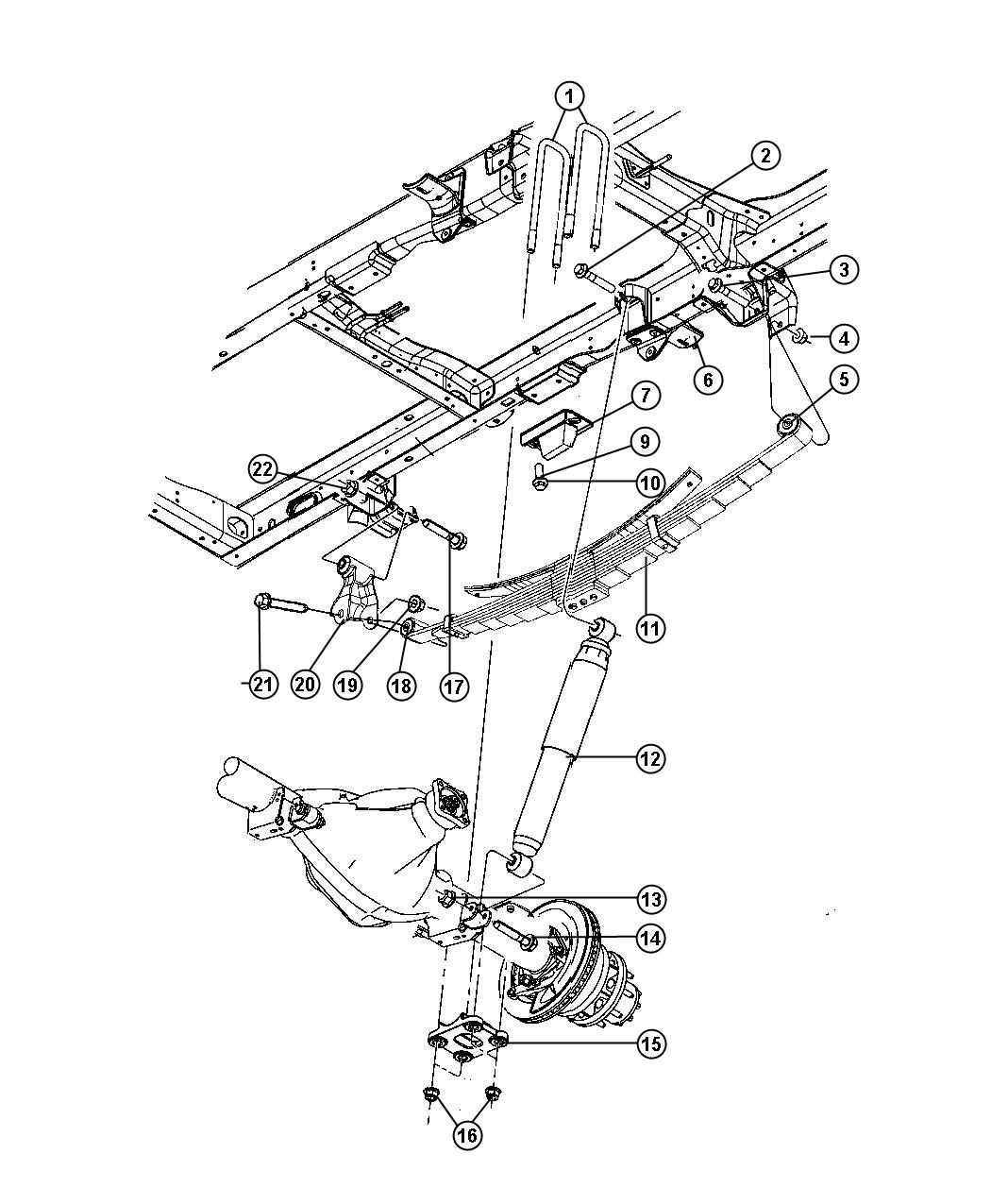 Suspension, Rear. Diagram