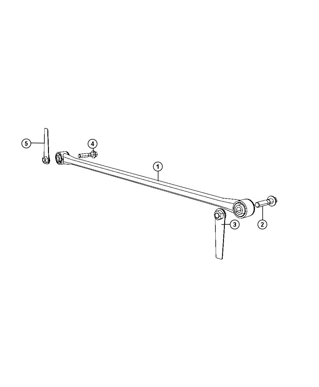 Diagram Track Bar, Rear. for your Dodge