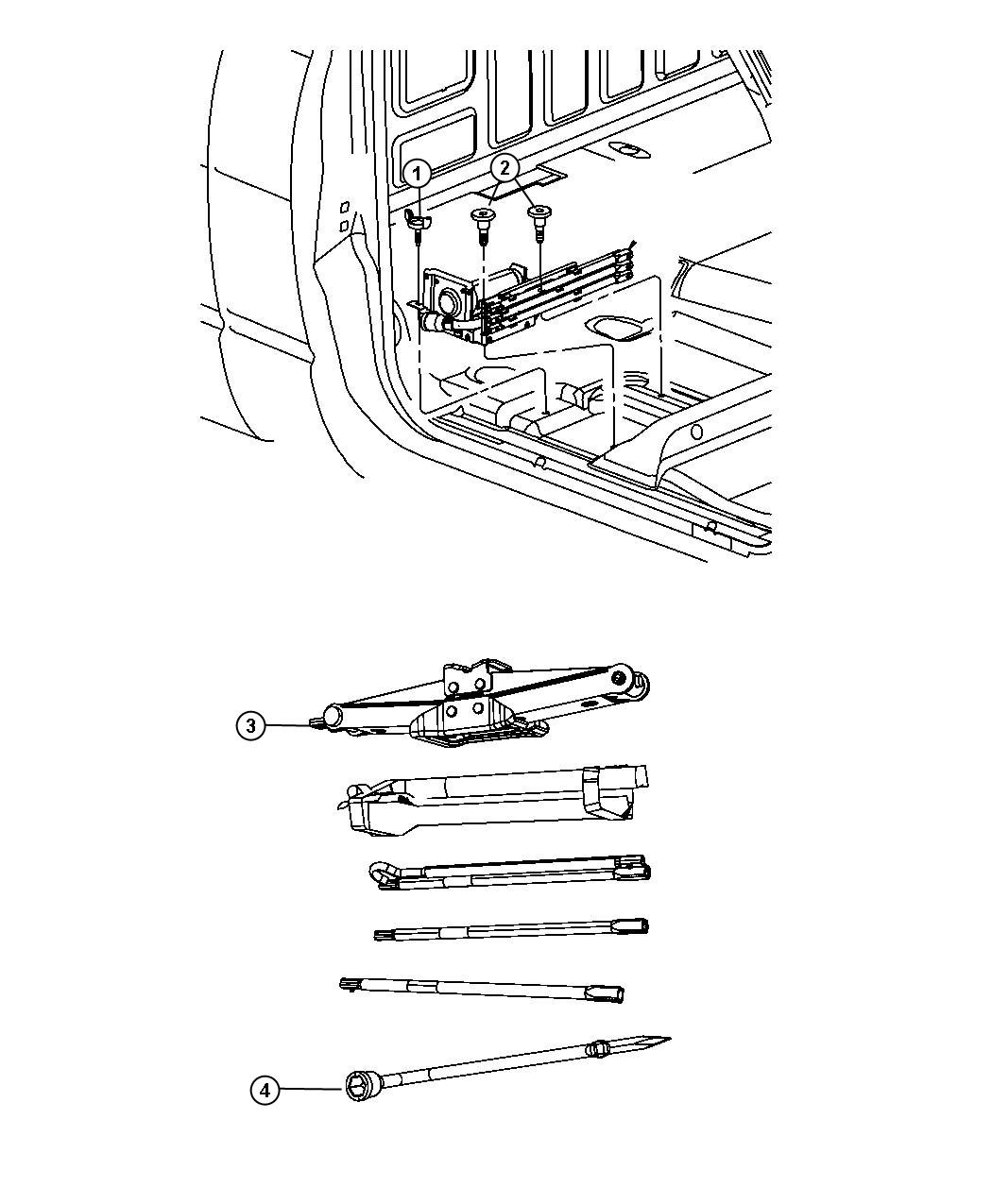 Diagram Jack Assembly And Tools. for your Dodge