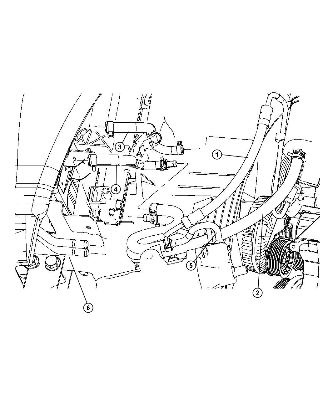 Diagram Power Steering Hoses. for your Chrysler 300  M