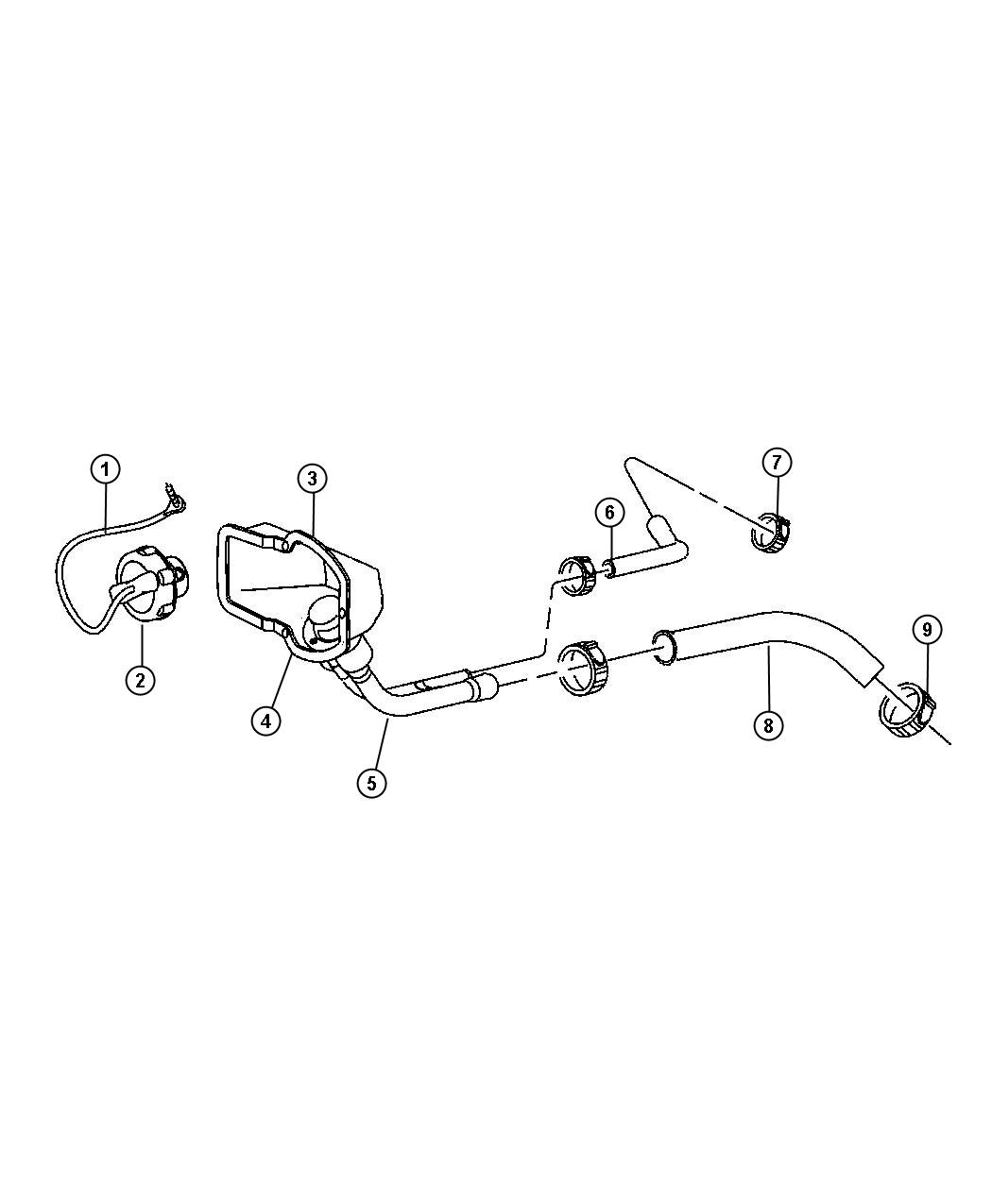 Diagram Fuel Filler Tube. for your Dodge