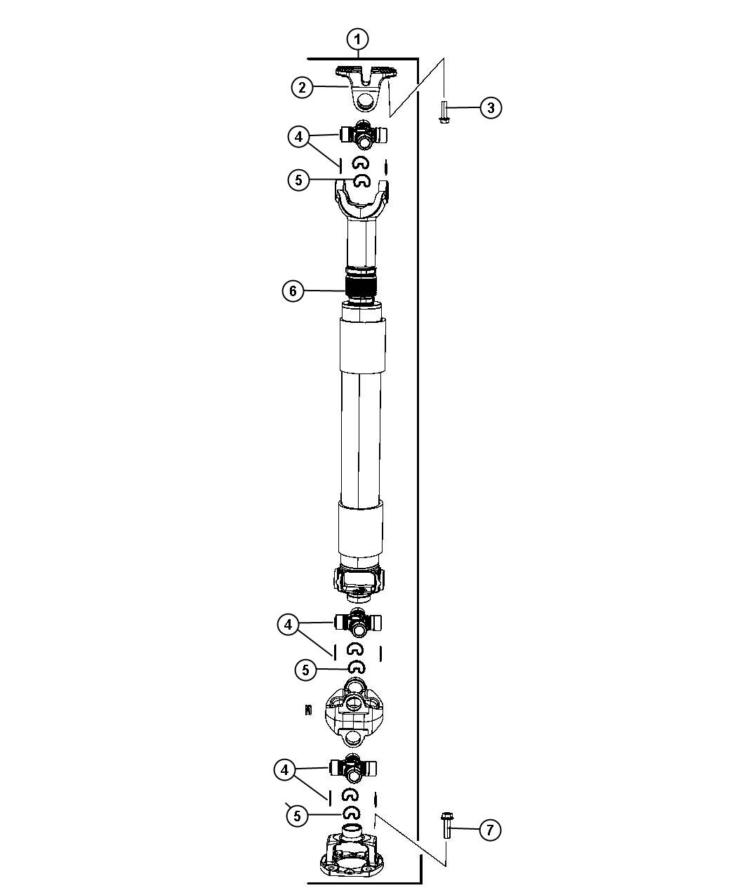 Diagram Shaft, Drive. for your Dodge Ram 5500  