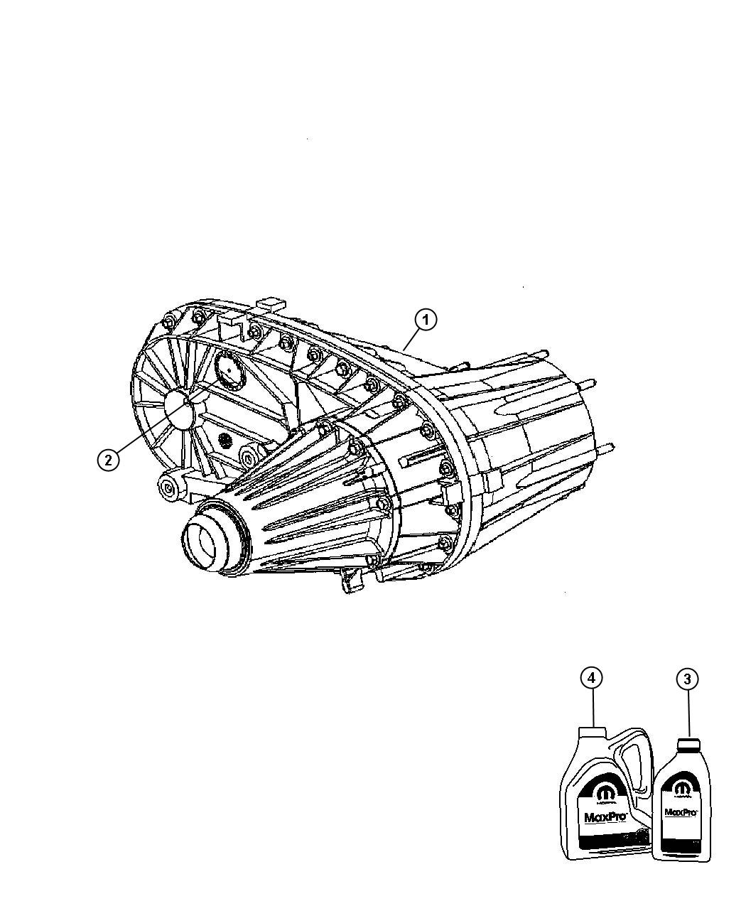 Diagram Transfer Case Assembly And Identification NVG 271 [Man Shift-on-the-Fly Transfer Case]. for your Dodge Ram 5500  