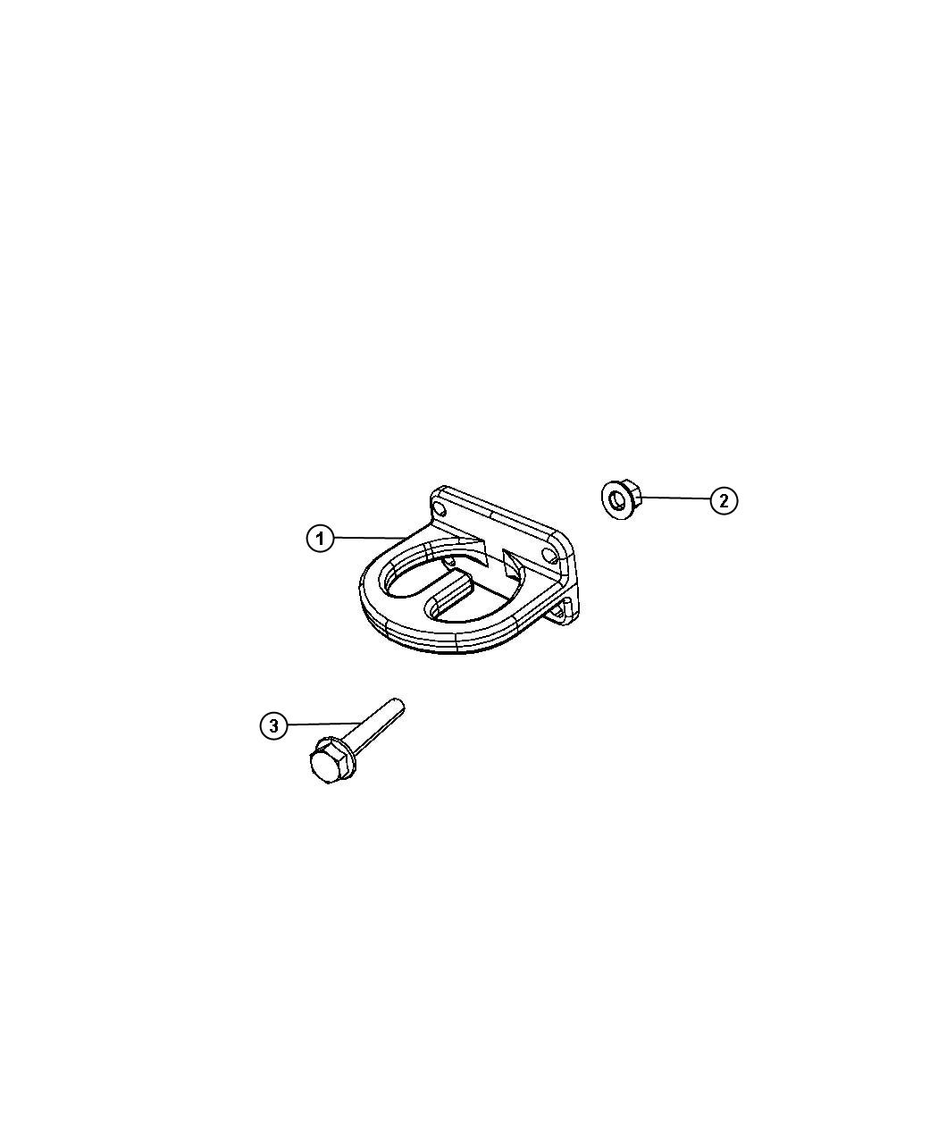 Tow Hooks, Front. Diagram