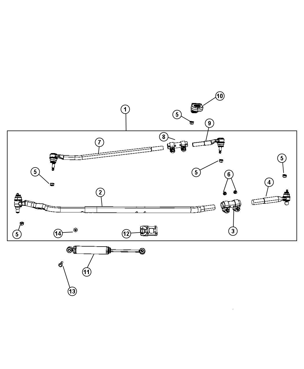 Diagram Steering Linkage. for your Dodge Ram 3500  