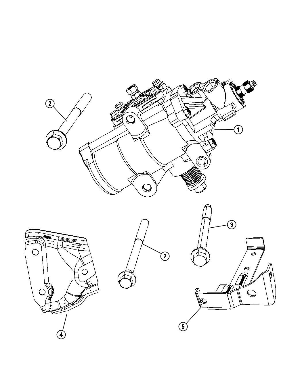 Steering Gear Box. Diagram