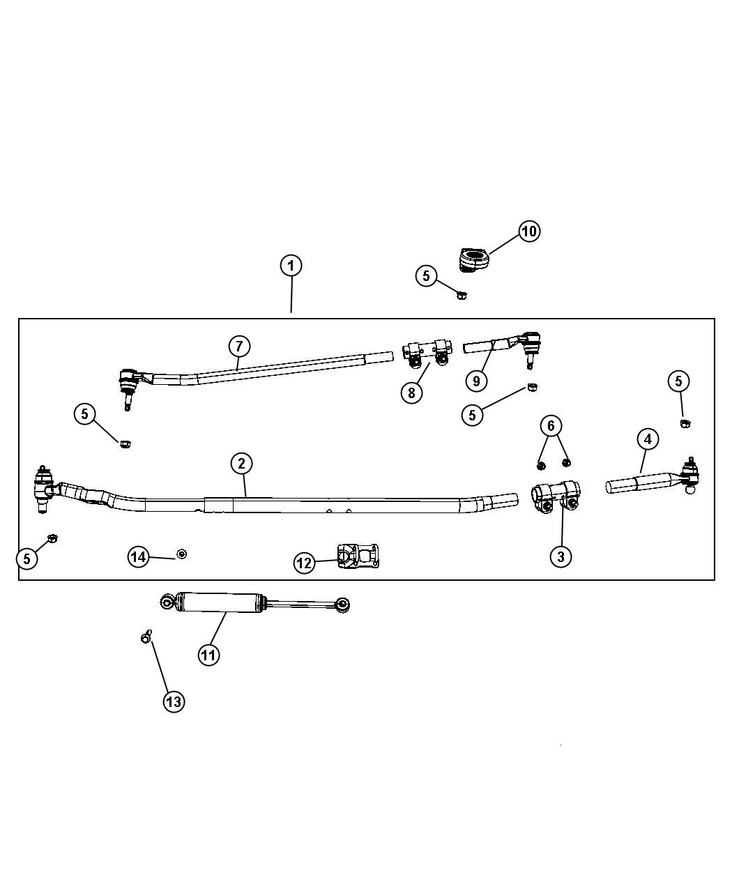 Diagram Steering Linkage. for your Dodge Ram 1500  