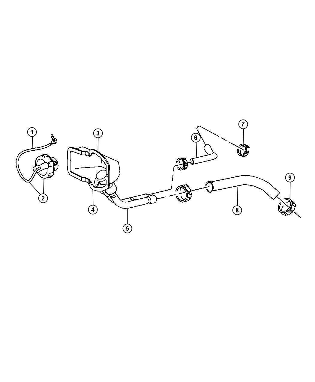 Diagram Fuel Filler Tube. for your Dodge