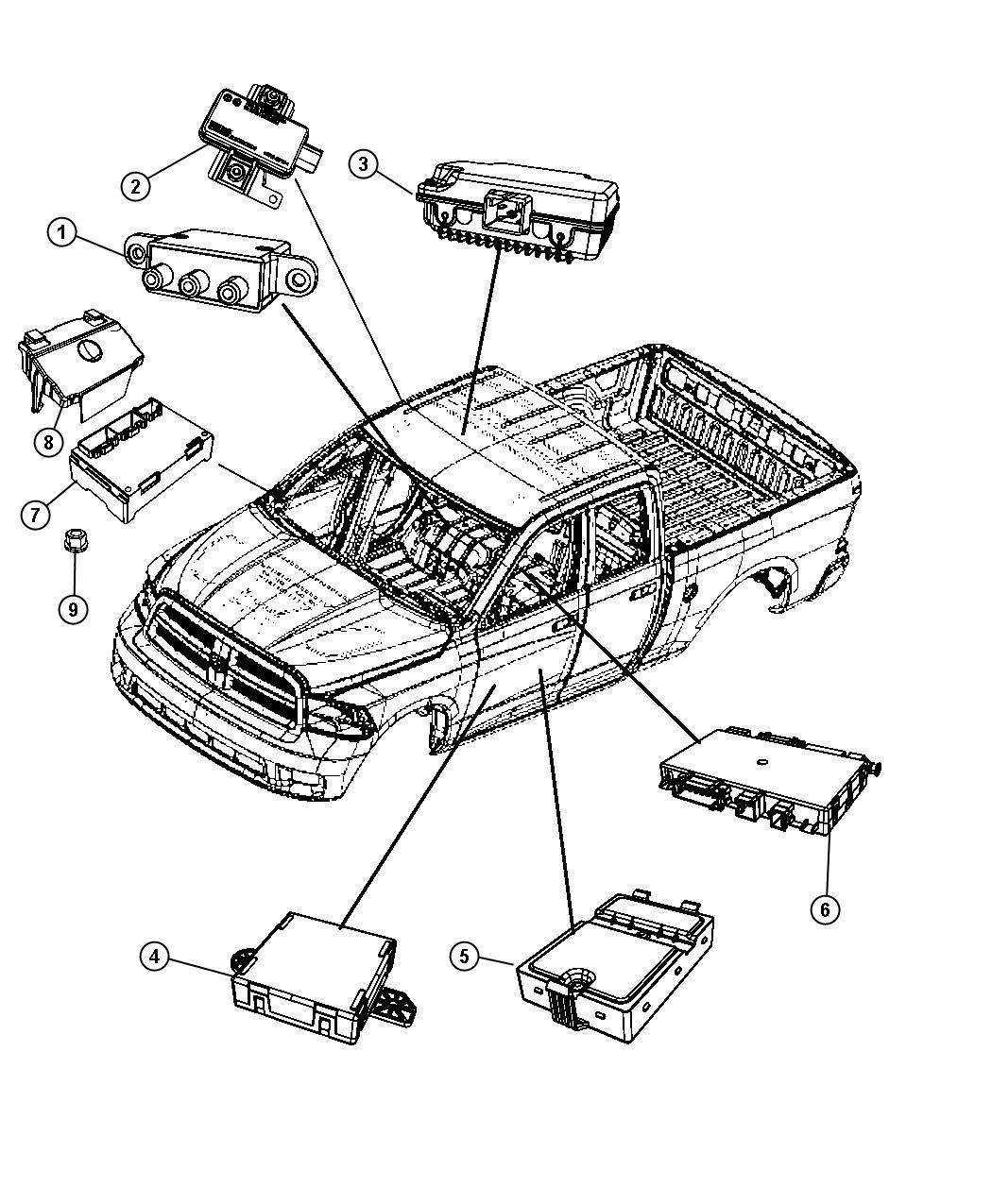 Diagram Modules Body. for your 2018 Dodge Grand Caravan   