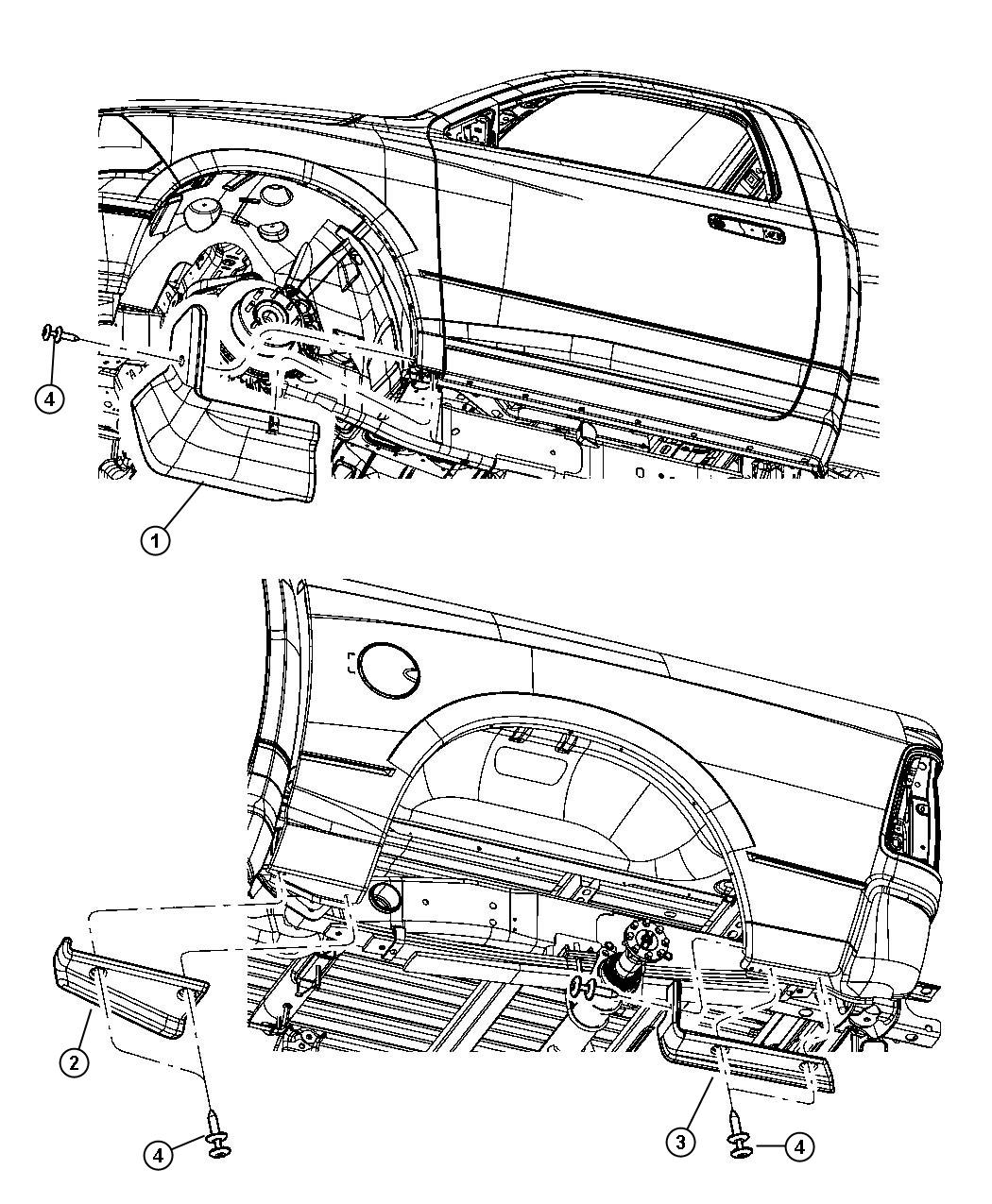 Diagram Fender Guards. for your Dodge