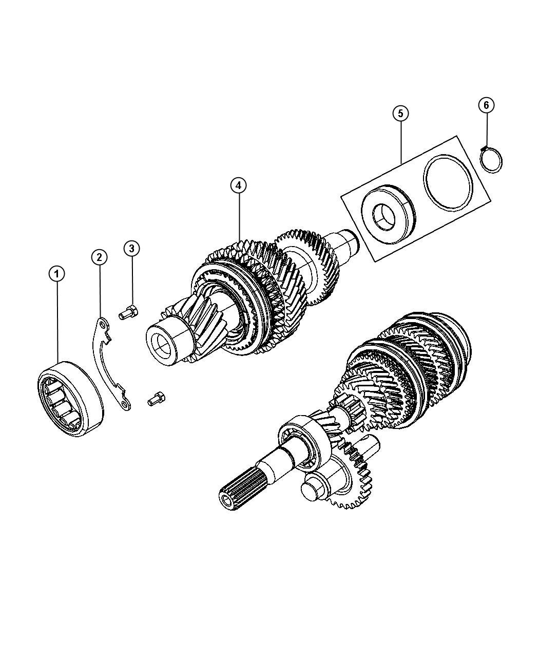 Diagram Counter Shaft Assembly. for your Jeep Patriot  