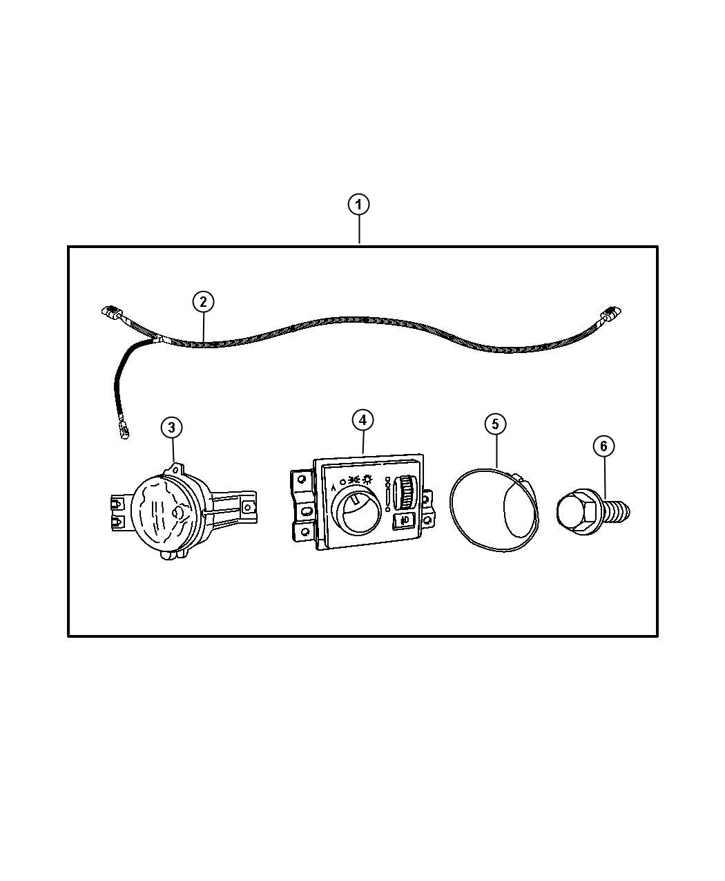 Diagram Light Kit - Fog. for your Ram 5500  