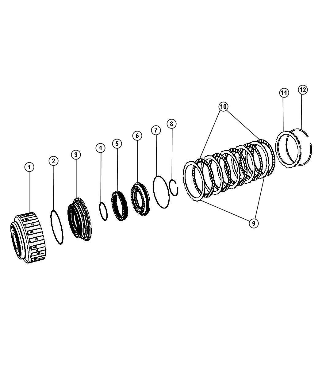 Diagram K2 Clutch Assembly. for your Dodge Ram 5500  