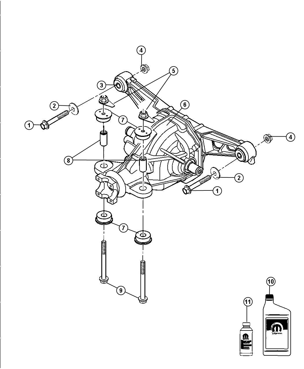 Diagram Axle Assembly. for your Dodge