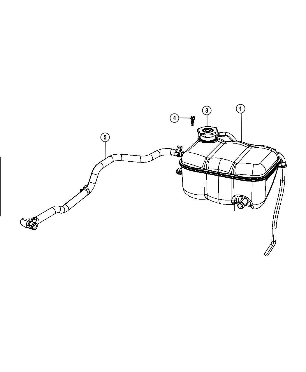 Diagram Coolant Recovery Bottle. for your 2010 Chrysler Sebring   