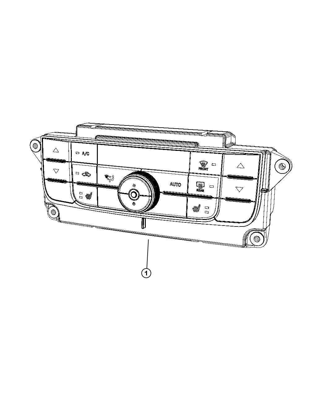 Diagram Switches, Heating and Air Conditioning. for your Jeep Grand Cherokee  