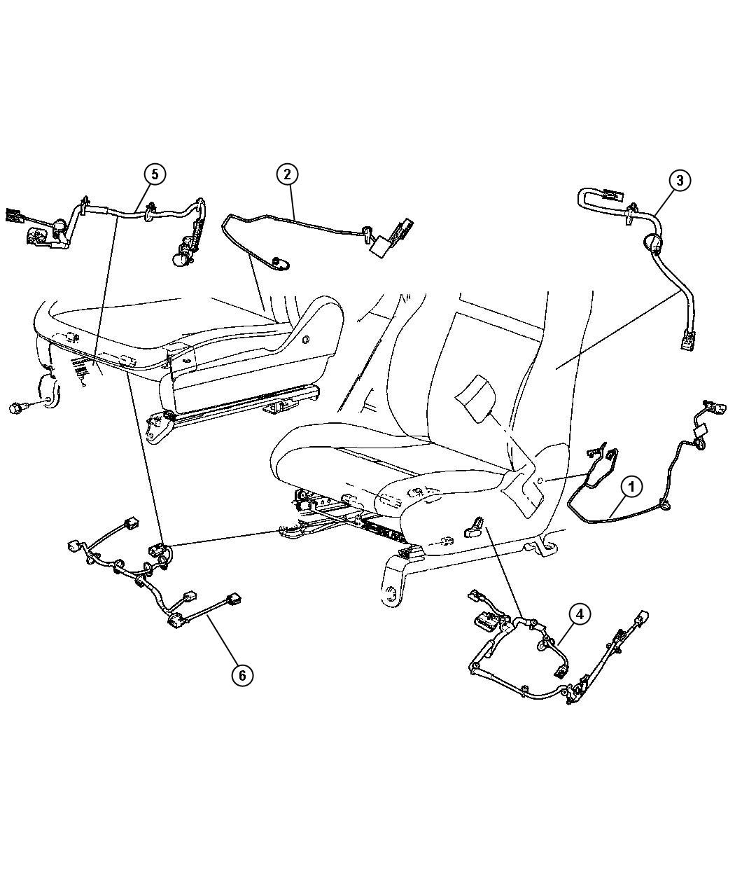 Diagram Wiring Seats Front. for your Jeep Grand Cherokee  