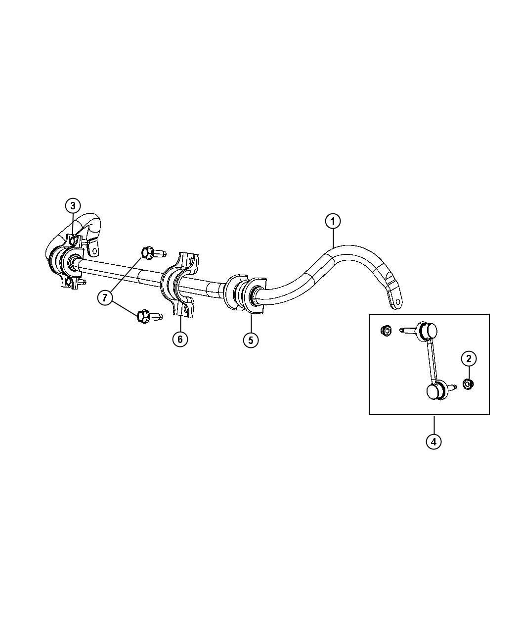 Diagram Stabilizer Bar,Front. for your Jeep