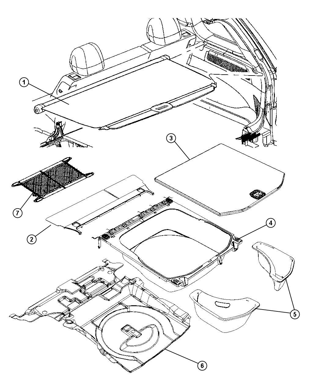 Load Floor, Cargo. Diagram